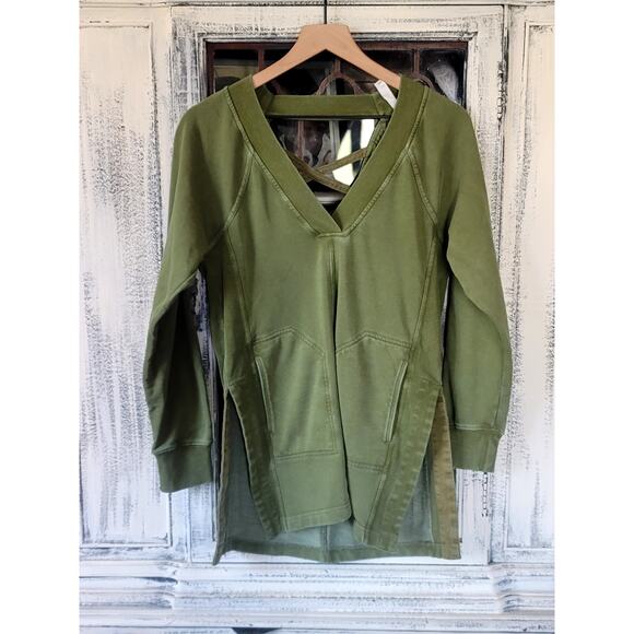 NWT Anthropologie Daily Practice Green Cutout Tunic - XS - Picture 6 of 7